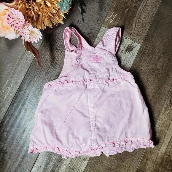 The Children's Place Baby Place Pink Overall Dress Skirtall Size 3-6M - Picture 5 of 12